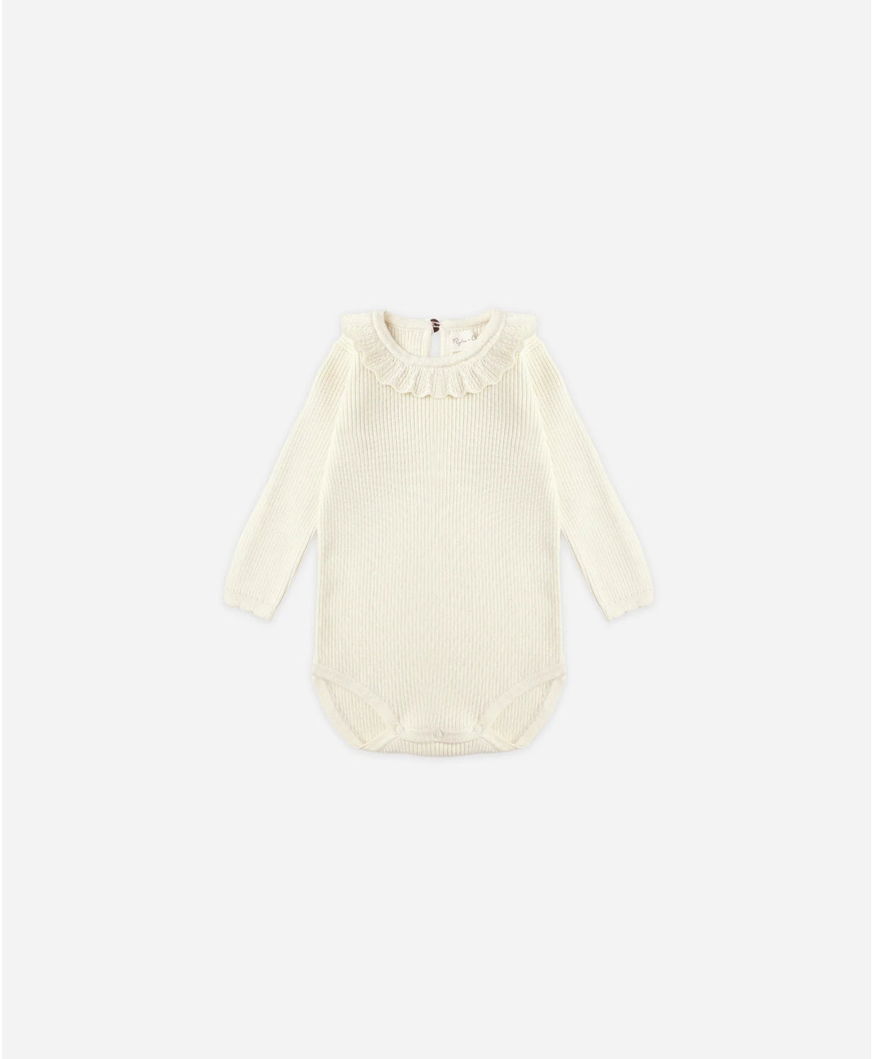 Ruffle Bodysuit in Natural
