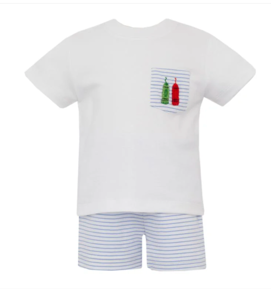Crayons Boy Short Set