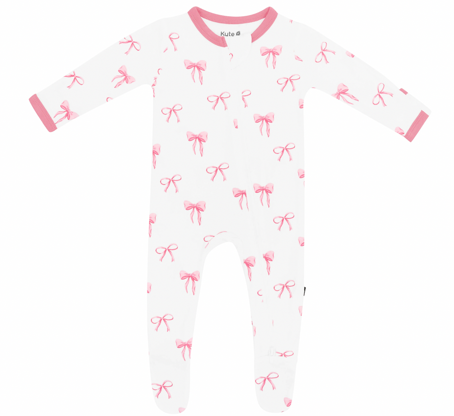 Kyte Bows Zipped Footie