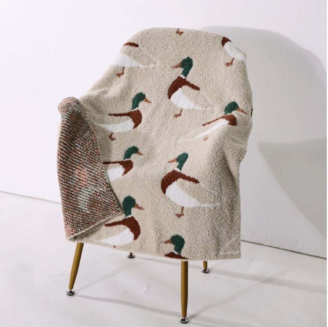 Velvet Fawn Mallard Throw Blanket