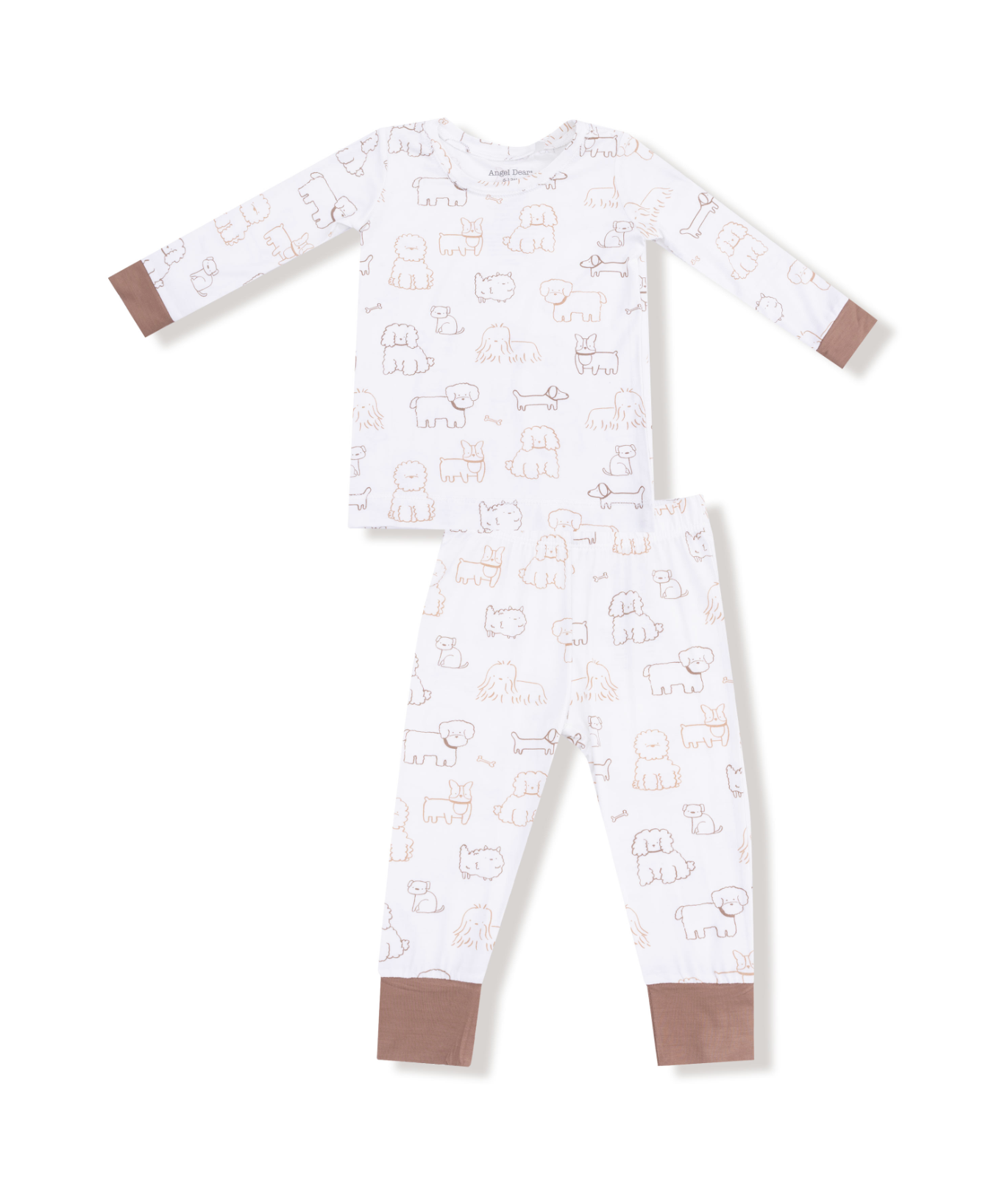 Neutral Pups Loungewear Set