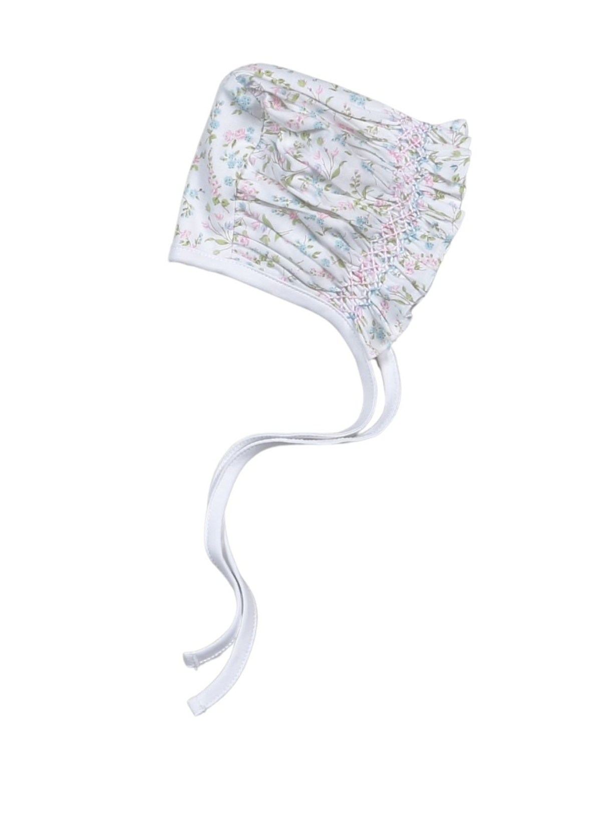 Vivian Floral Hand Smocked Bonnet