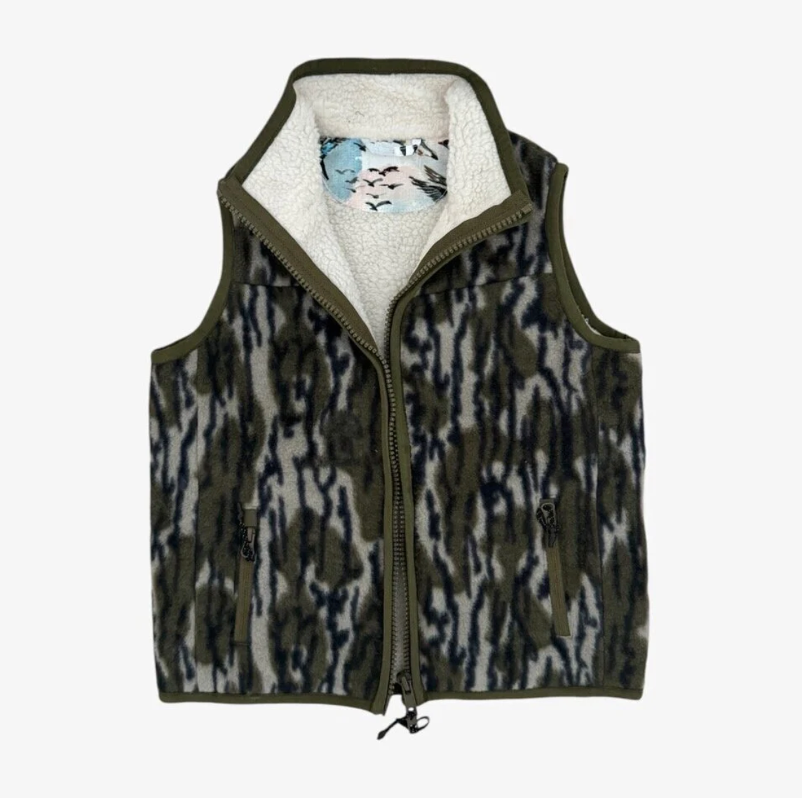 Bottomland & Mallard Sky Fleece and Sherpa Vest