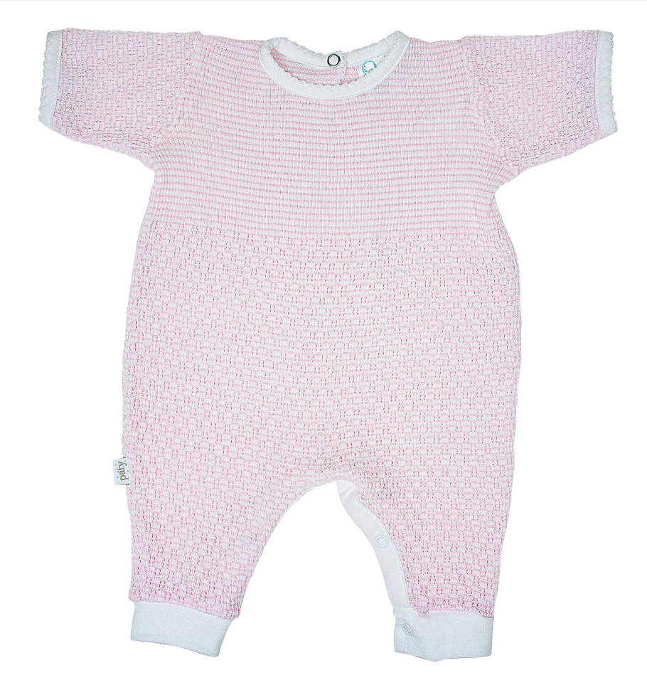 Paty Knit Romper with Pima Binding