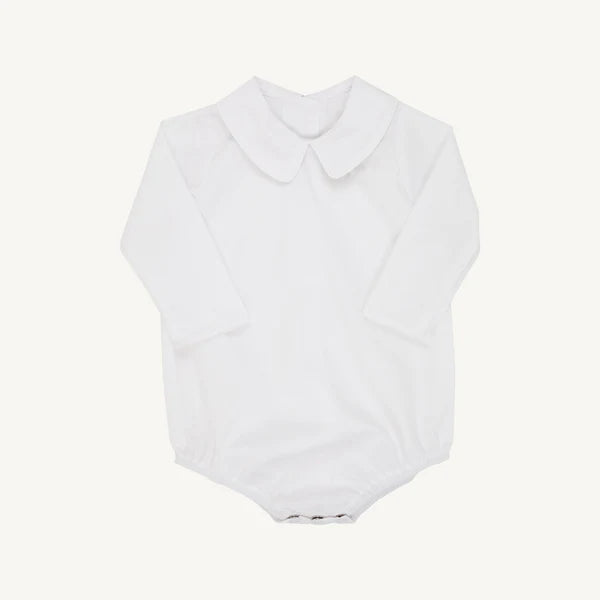 Long Sleeve Peter Pan Onesie - Woven
