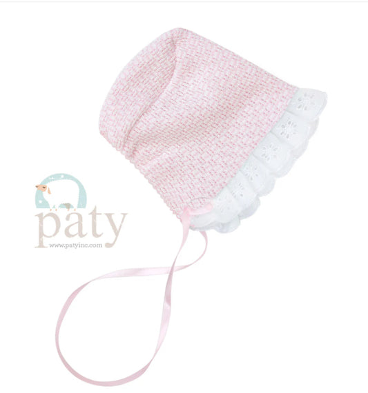Paty Knit Eyelet Bonnet