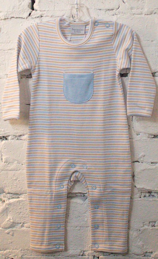 Long Sleeve Romper With Pocket