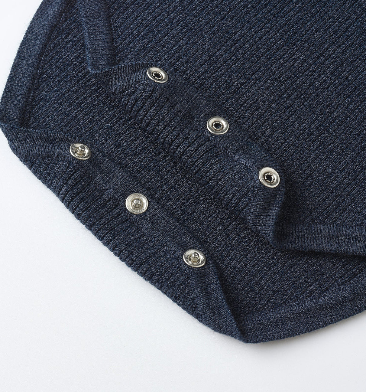 Ruffle Collar Bodysuit in Navy