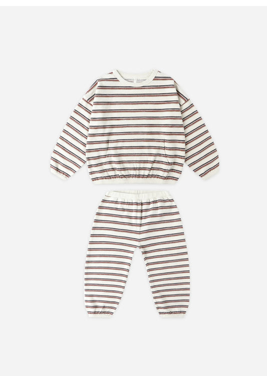Relaxed Set in Vintage Stripe