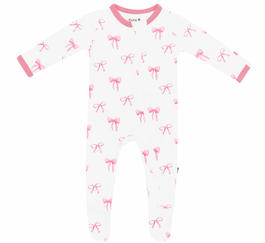 Kyte Bows Zipped Footie