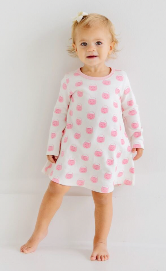 LS Polly Play Dress Vintage-Prep Pumpkins