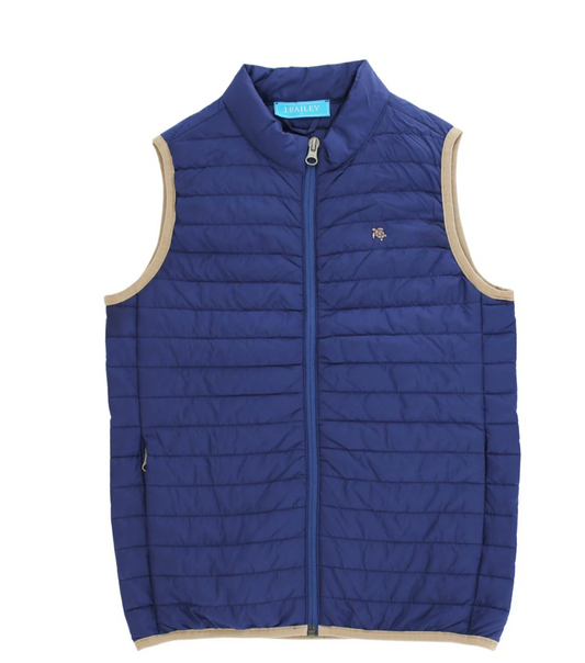 Quilted Vest - Navy