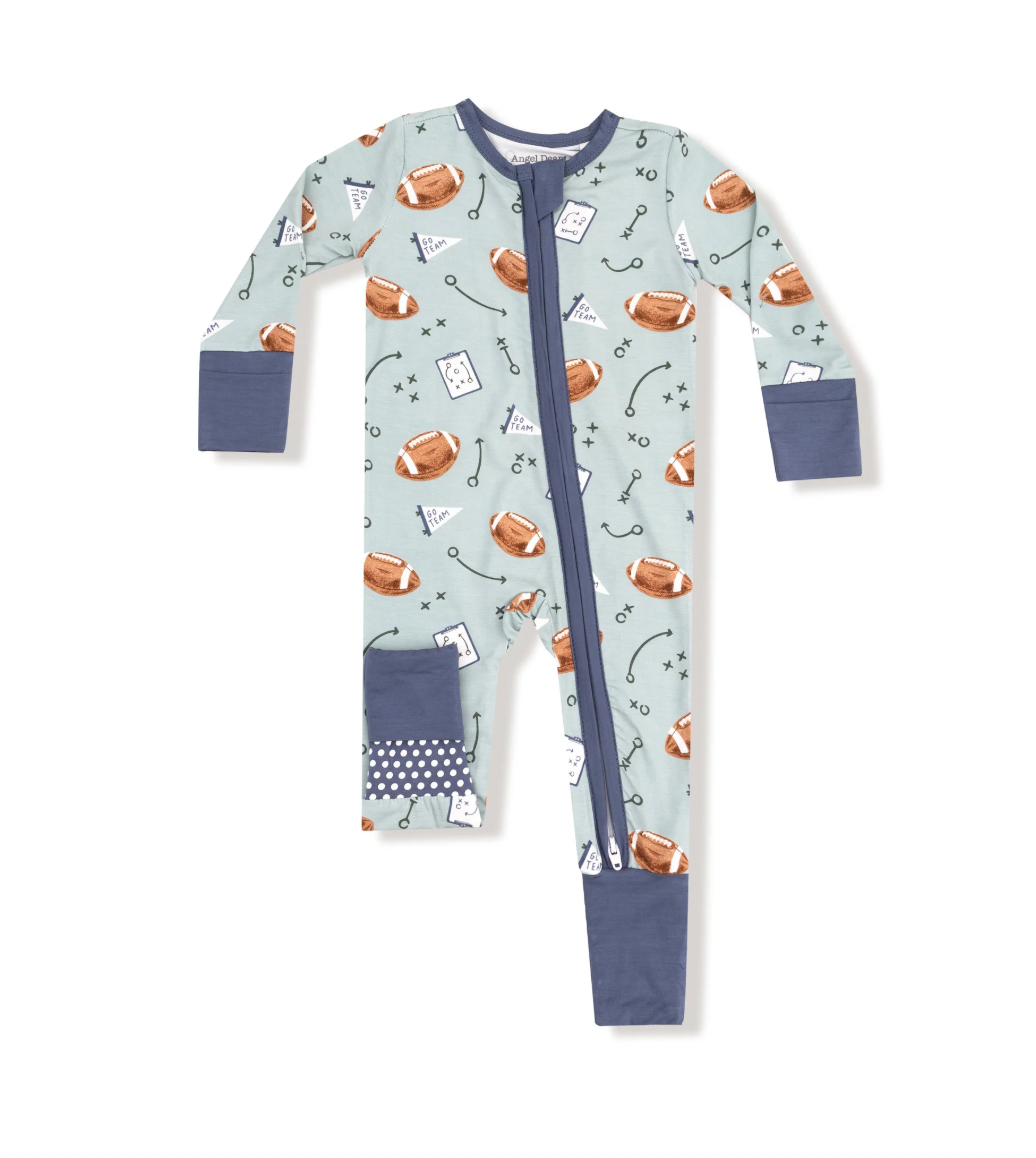 Touchdown Time - 2 Way Zipper Romper