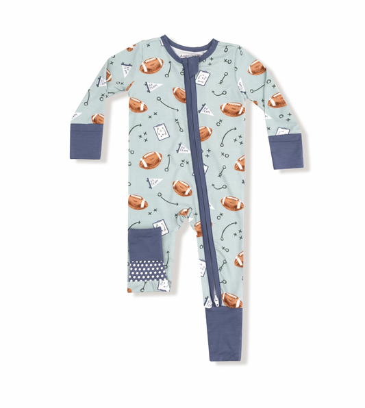 Touchdown Time - 2 Way Zipper Romper