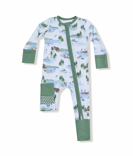 Lake Life 2 Way Zipper Footie