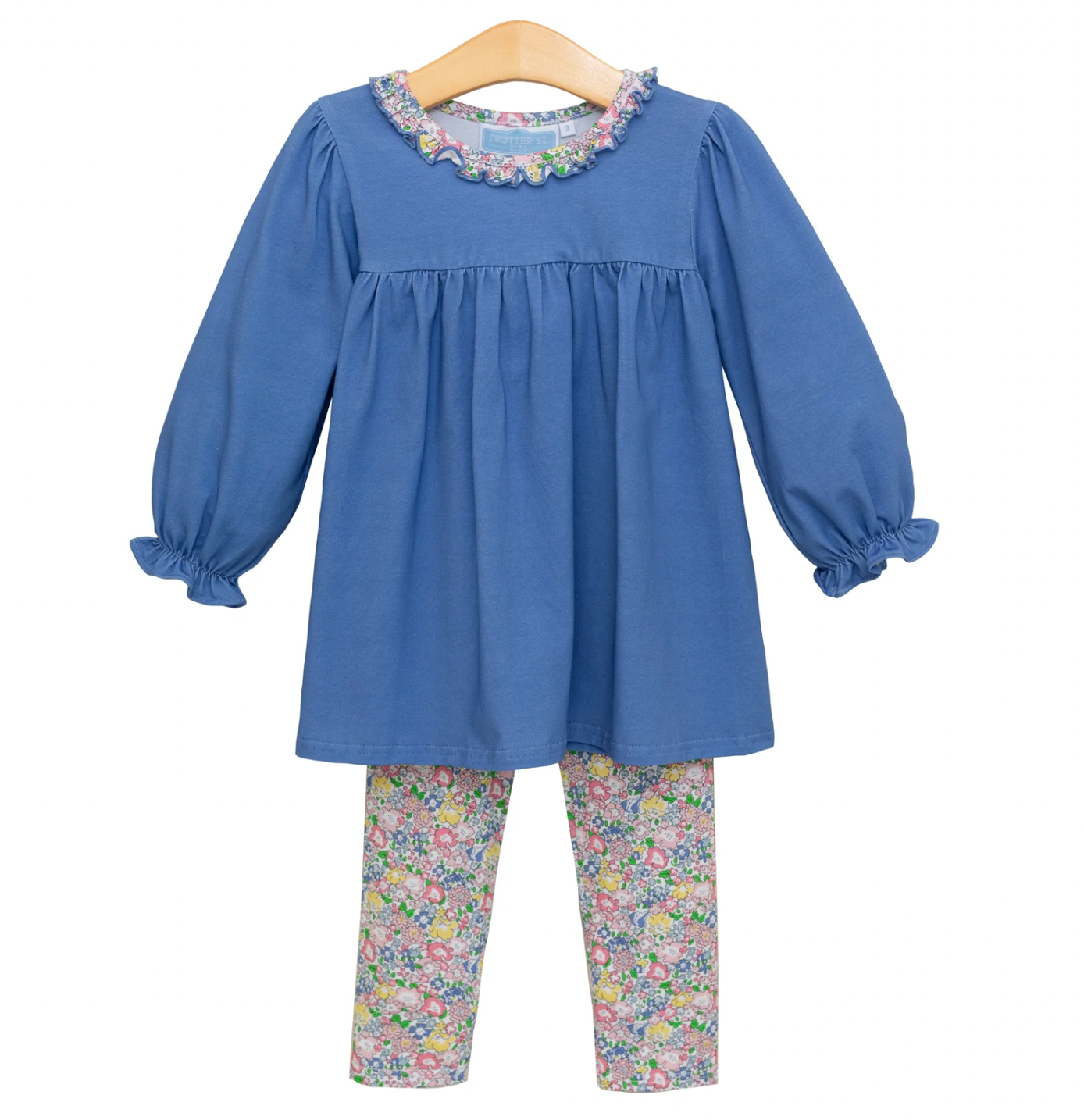 Floral Ruffle Pants Set