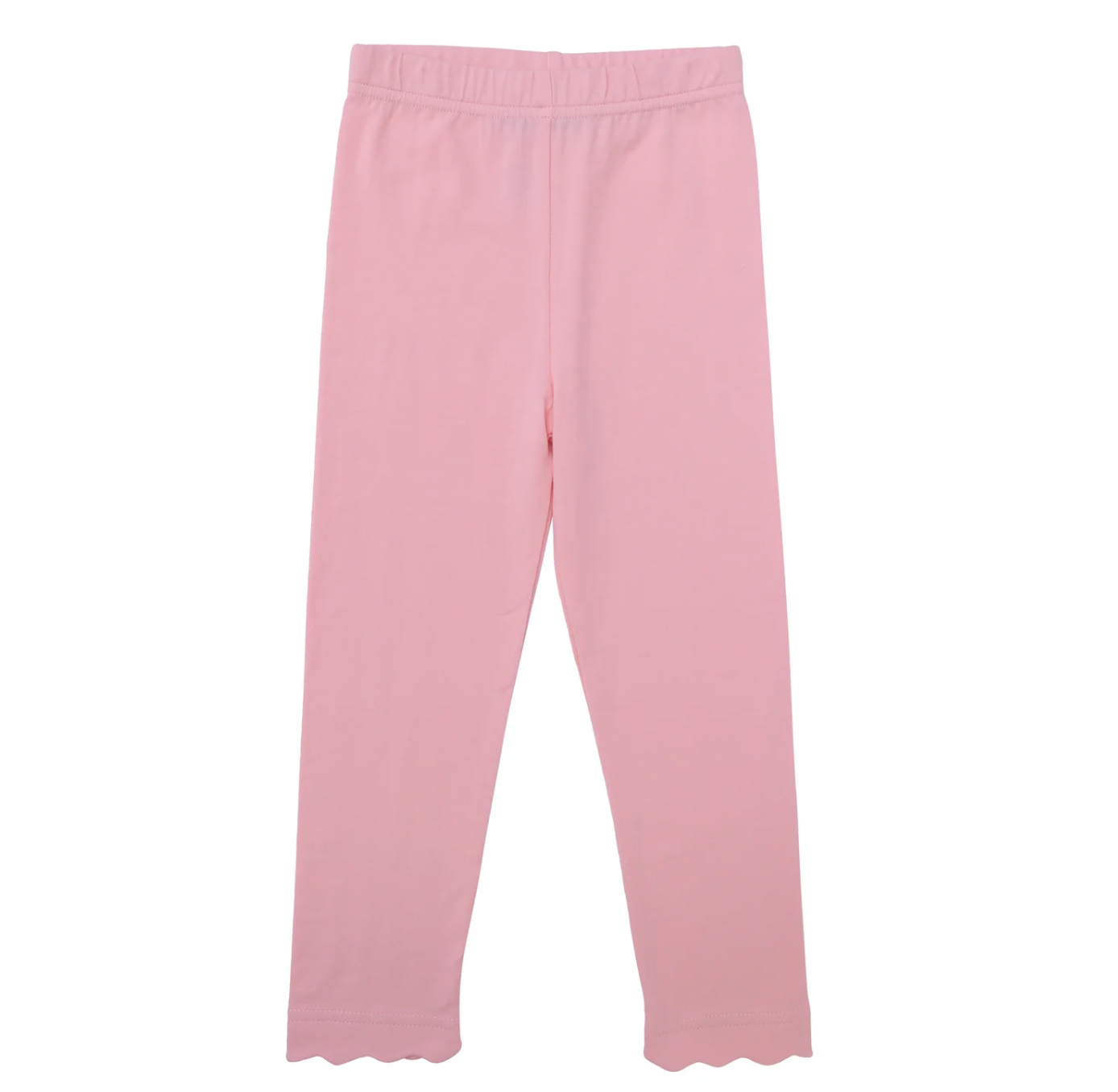 Scallop Leggings- Light Pink