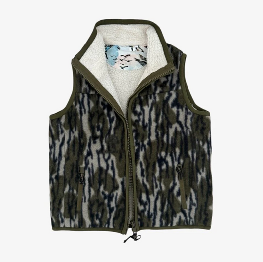 Bottomland & Mallard Sky Fleece and Sherpa Vest