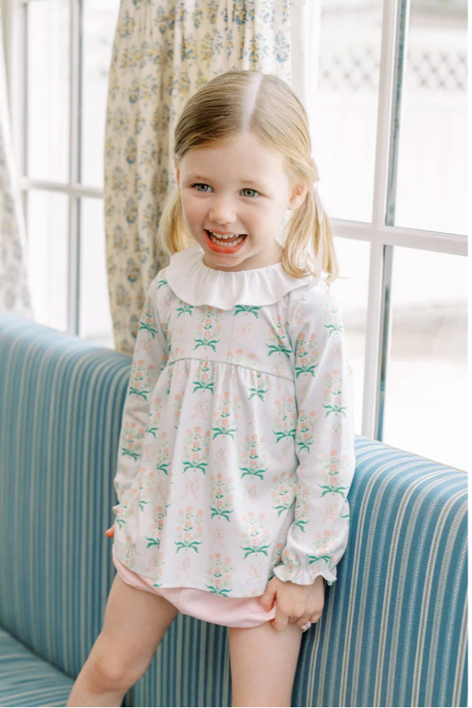 Proper Peony- Margot Long Sleeve Bloomer Set