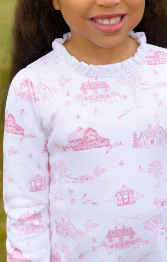 Lizzie's Luxe Leisure Dress in York Town Toile