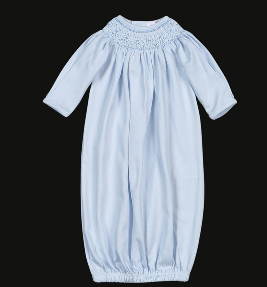 Tims Blue Striped Smock Bishop Gown