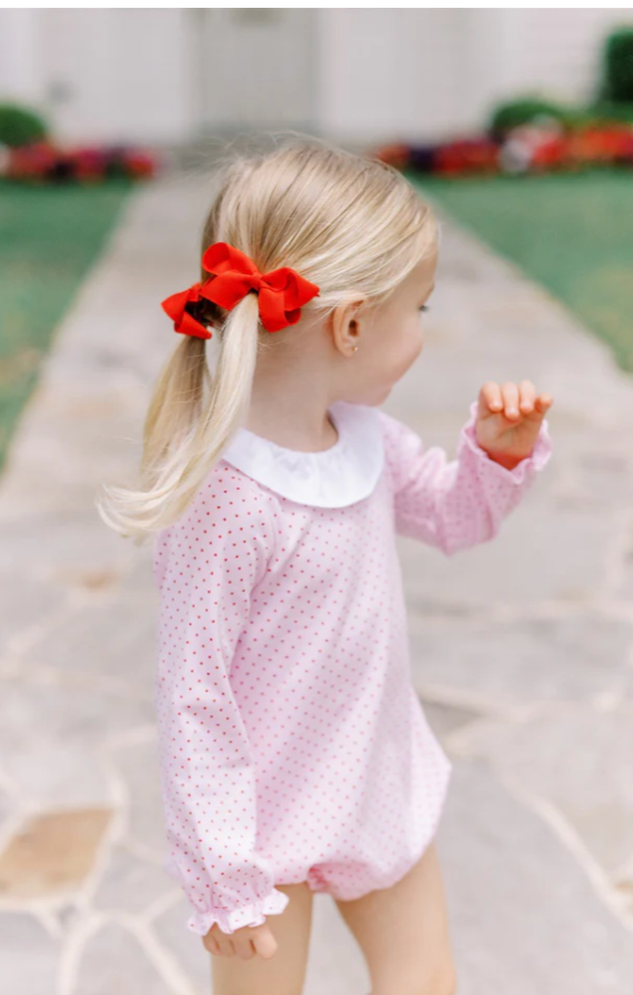 Red Dottie Girl Bubble