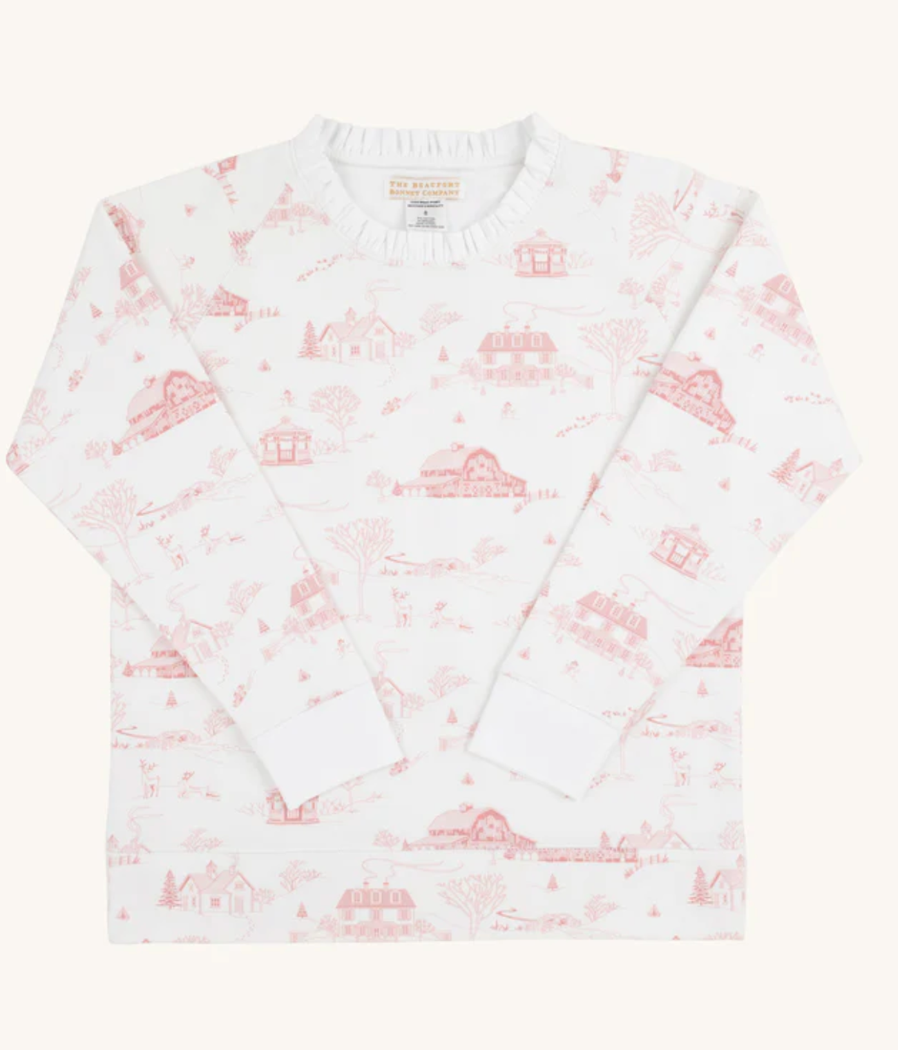 York Town Toile Crewneck
